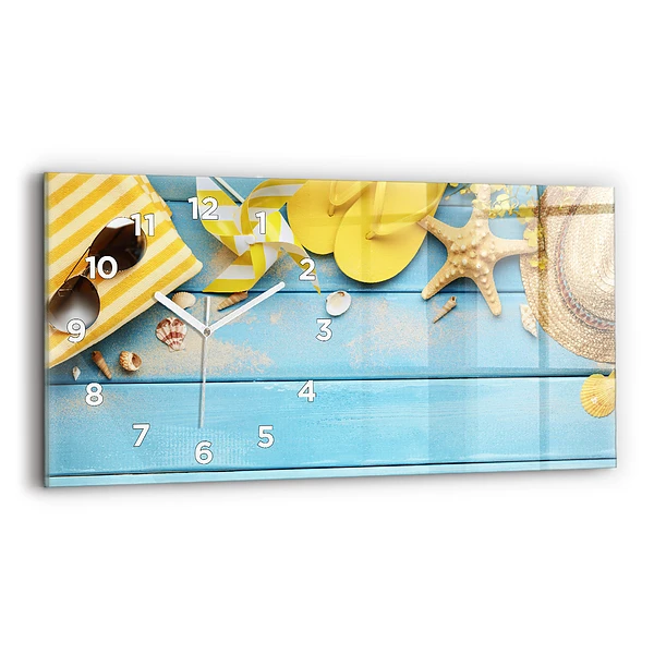 Horizontale Uhr mit motiv Strand-Accessoires