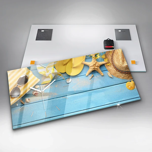 Horizontale Uhr mit motiv Strand-Accessoires