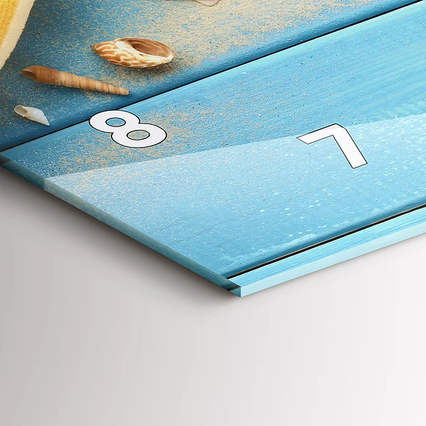 Horizontale Uhr mit motiv Strand-Accessoires