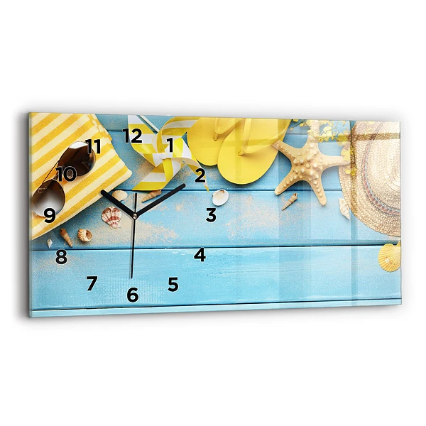 Horizontale Uhr mit motiv Strand-Accessoires