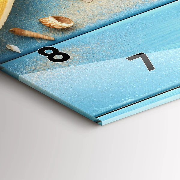 Horizontale Uhr mit motiv Strand-Accessoires