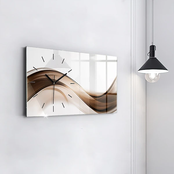 Horizontale Uhr mit motiv Abstrakte Linie