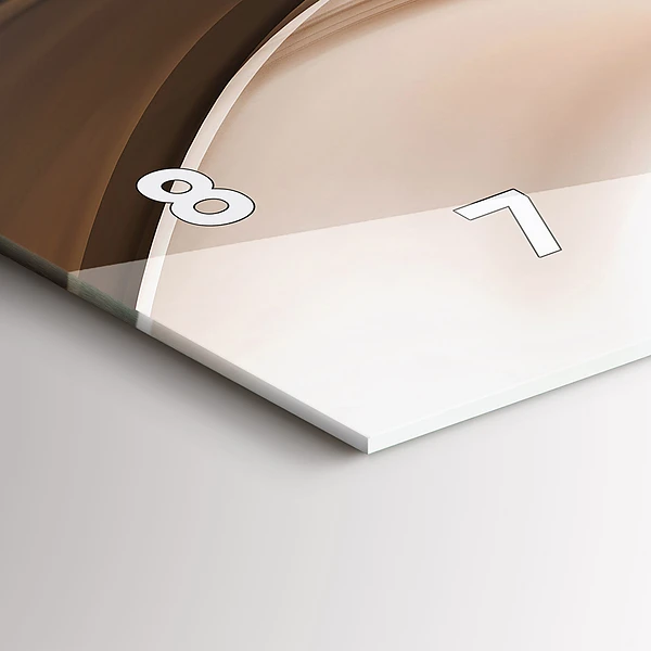 Horizontale Uhr mit motiv Abstrakte Linie