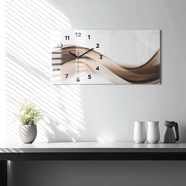 Horizontale Uhr mit motiv Abstrakte Linie