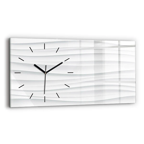 Horizontale Uhr mit motiv Textur der Wellen