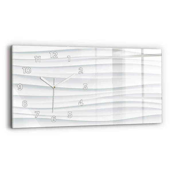 Horizontale Uhr mit motiv Textur der Wellen