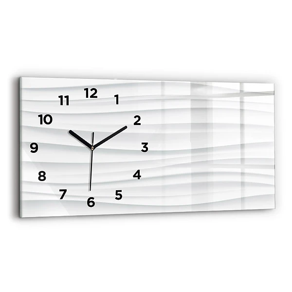 Horizontale Uhr mit motiv Textur der Wellen
