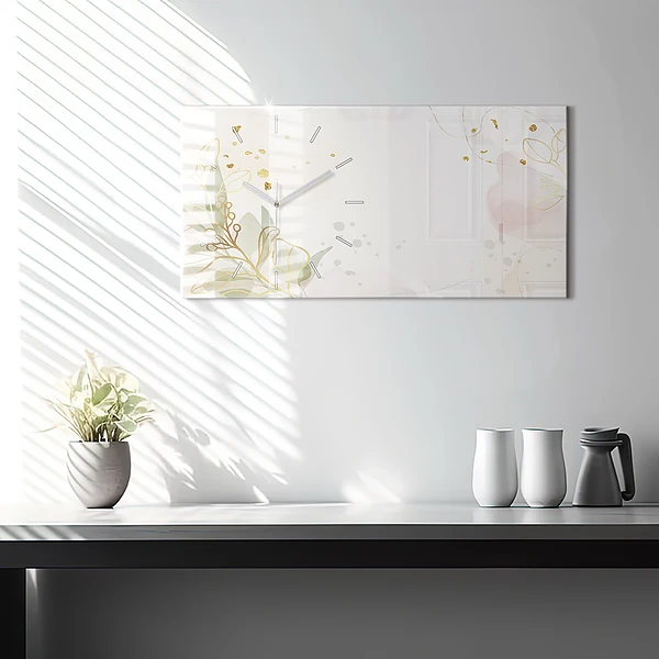Horizontale Uhr mit motiv Pastell abstrakt
