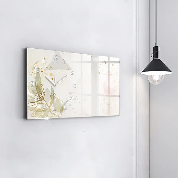 Horizontale Uhr mit motiv Pastell abstrakt