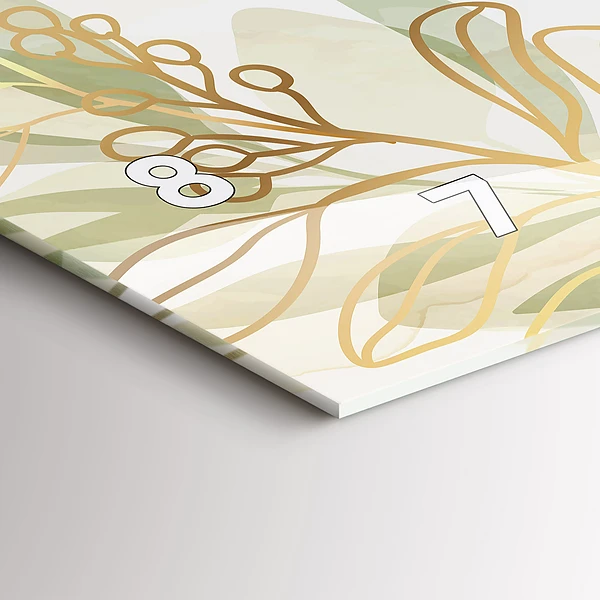 Horizontale Uhr mit motiv Pastell abstrakt