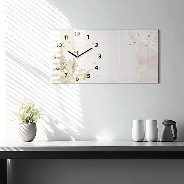 Horizontale Uhr mit motiv Pastell abstrakt