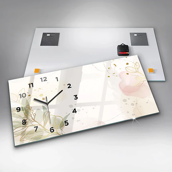 Horizontale Uhr mit motiv Pastell abstrakt
