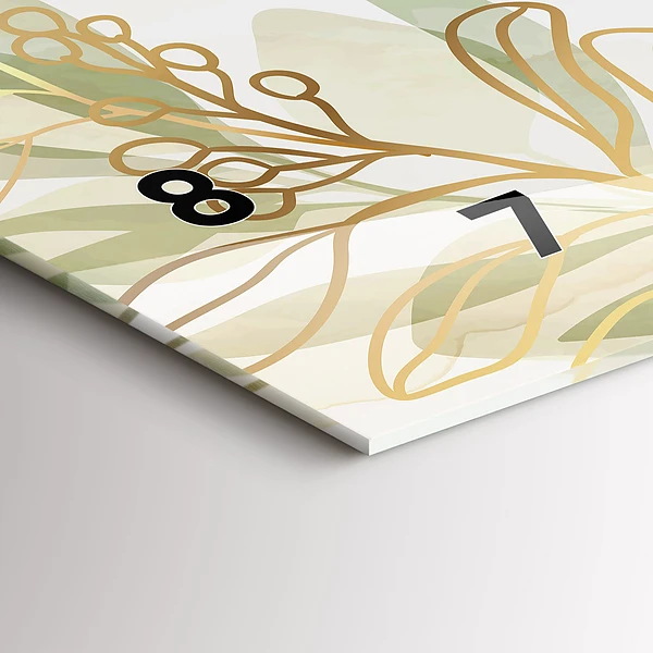 Horizontale Uhr mit motiv Pastell abstrakt
