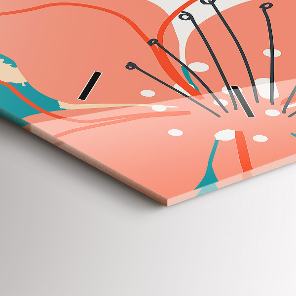 Horizontale Uhr Hawaiianische Pflanzen