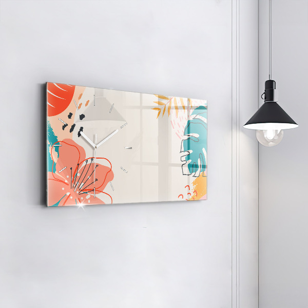 Horizontale Uhr Hawaiianische Pflanzen