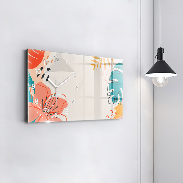 Horizontale Uhr Hawaiianische Pflanzen