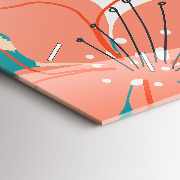 Horizontale Uhr Hawaiianische Pflanzen