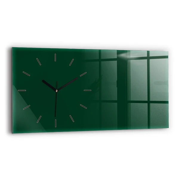 Horizontale Uhr Farbe Flasche grün