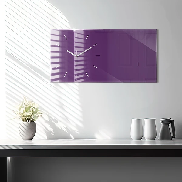 Horizontale Uhr Farbe lila