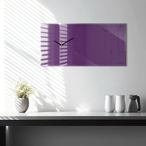 Horizontale Uhr Farbe lila
