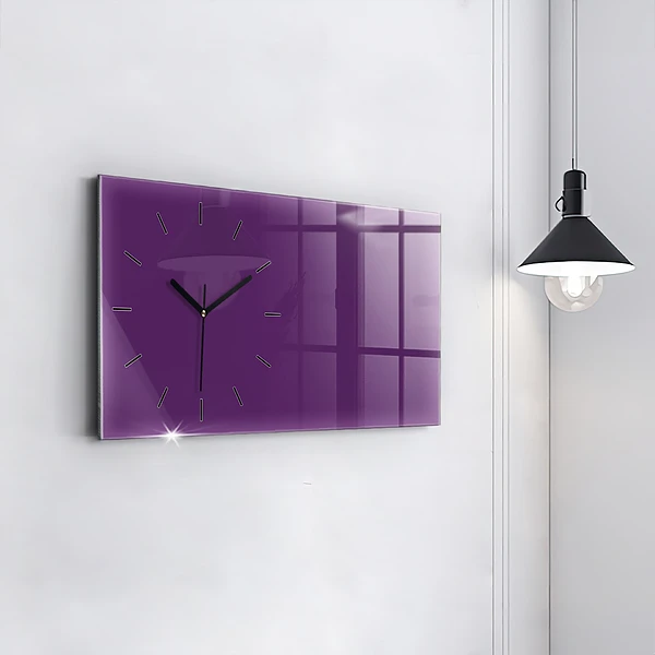 Horizontale Uhr Farbe lila