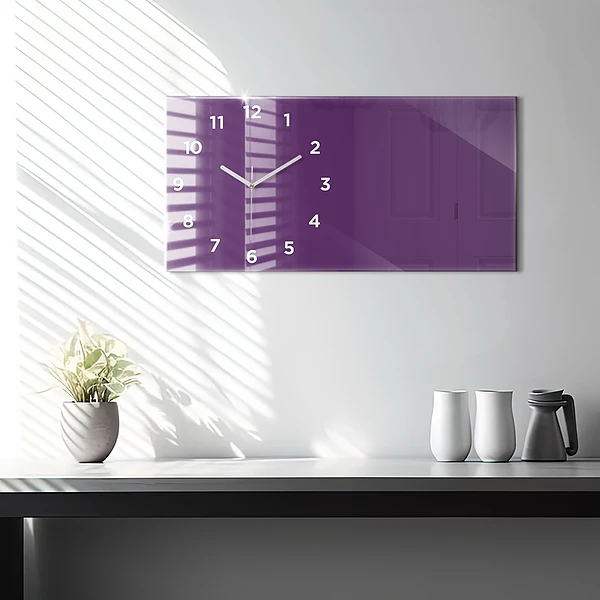 Horizontale Uhr Farbe lila