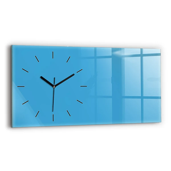 Horizontale Uhr Die Farbe Blau