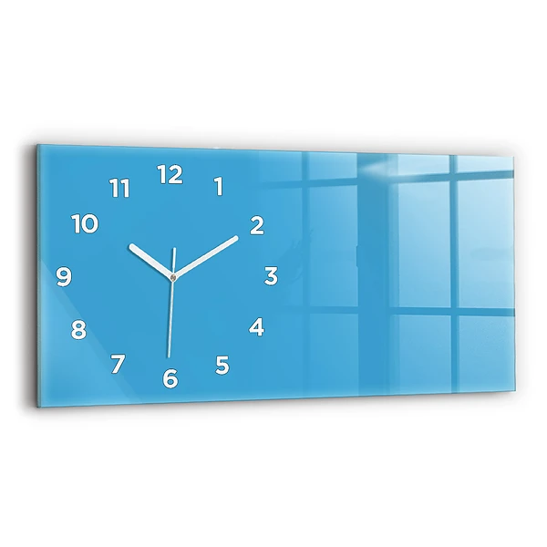 Horizontale Uhr Die Farbe Blau