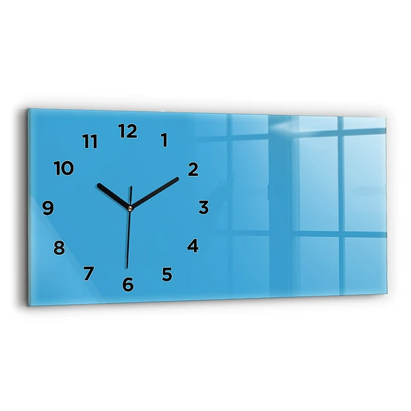 Horizontale Uhr Die Farbe Blau