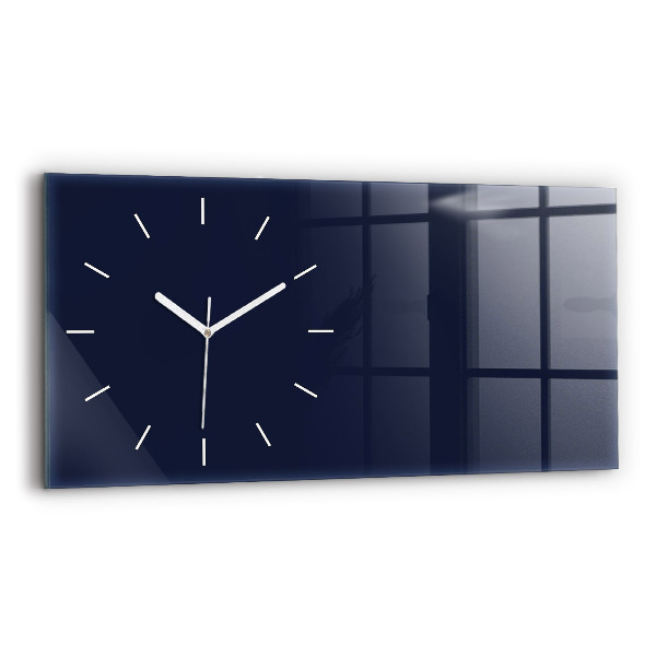 Horizontale Uhr mit motiv Farbe dunkelblau