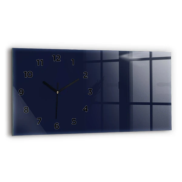 Horizontale Uhr mit motiv Farbe dunkelblau