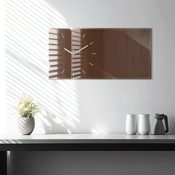Horizontale Uhr Farbe braun