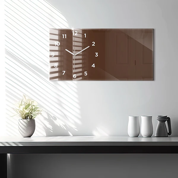 Horizontale Uhr Farbe braun