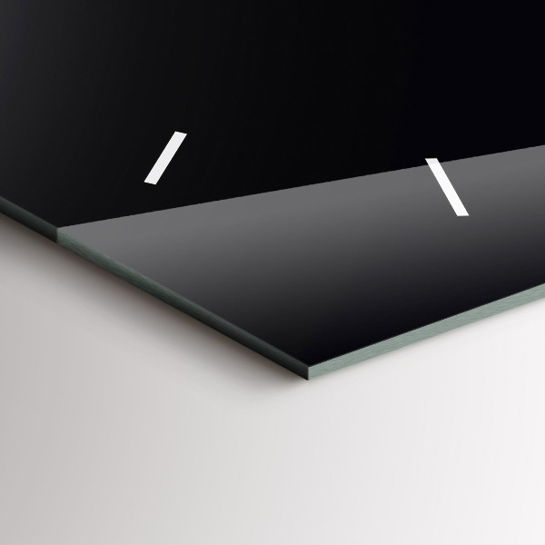 Horizontale Uhr mit motiv Schwarz