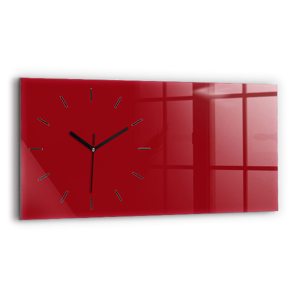 Horizontale Uhr mit motiv Die Farbe Rot