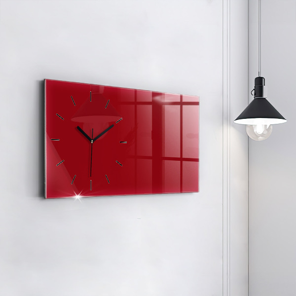 Horizontale Uhr mit motiv Die Farbe Rot