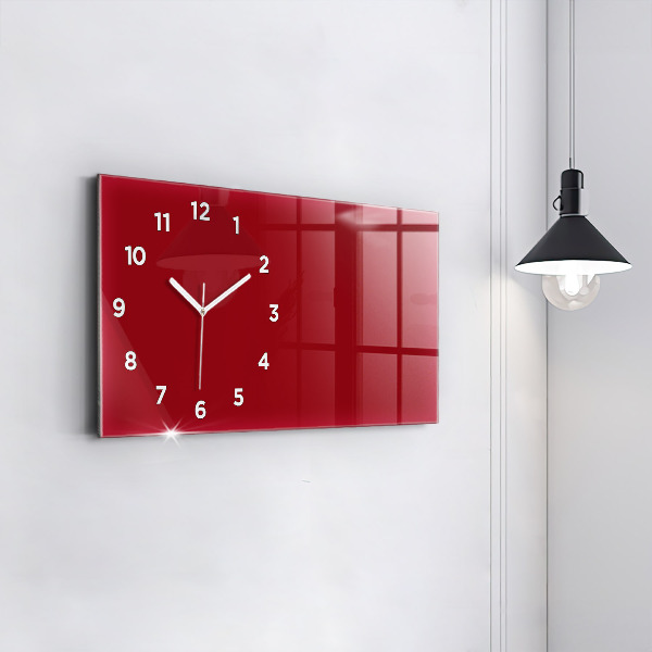 Horizontale Uhr mit motiv Die Farbe Rot