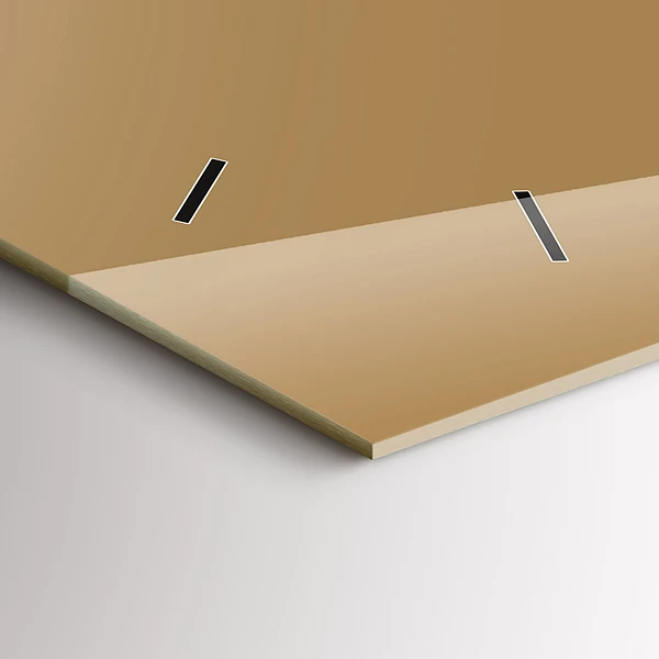 Horizontale Uhr Die Farbe Dunkelbeige