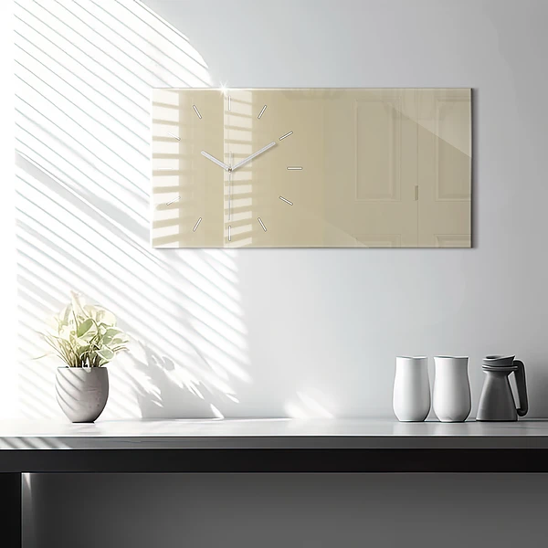 Horizontale Uhr Farbe beige