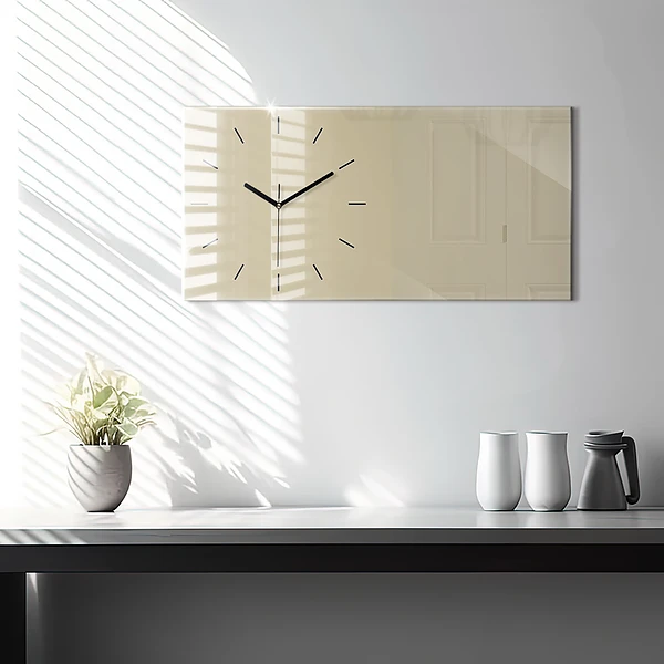 Horizontale Uhr Farbe beige