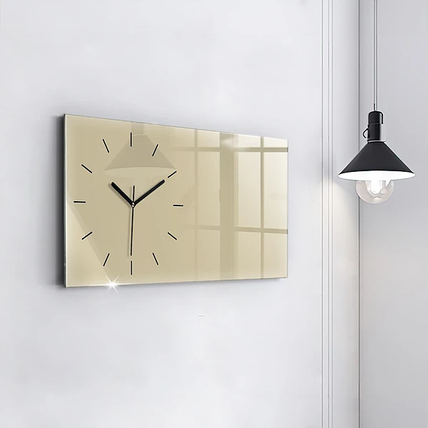 Horizontale Uhr Farbe beige