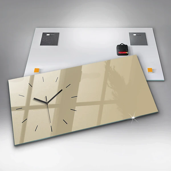 Horizontale Uhr Farbe beige