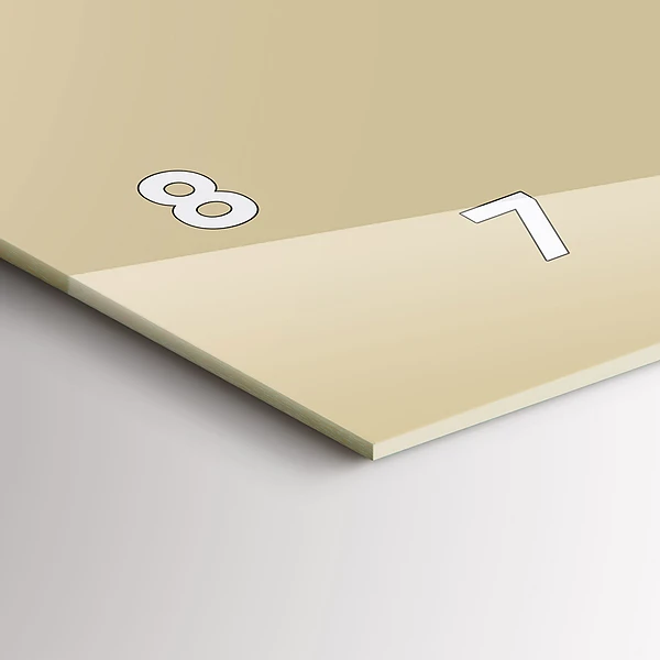 Horizontale Uhr Farbe beige