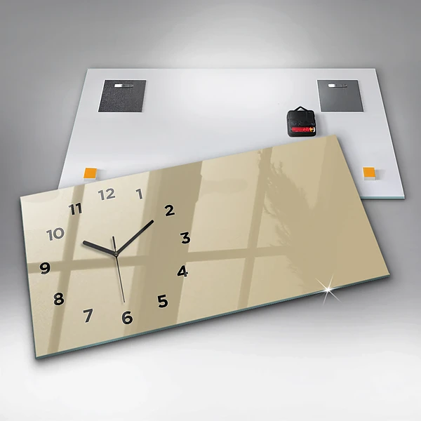 Horizontale Uhr Farbe beige