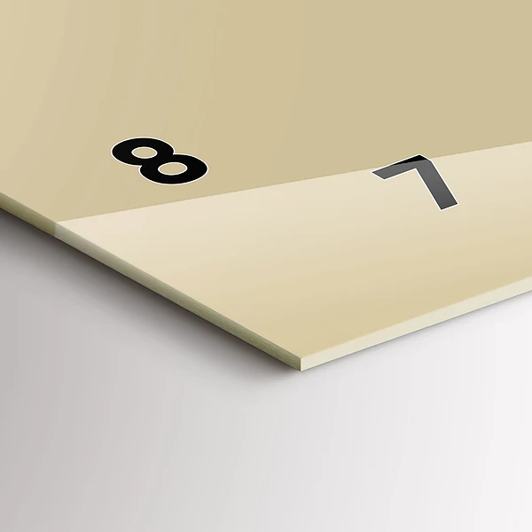 Horizontale Uhr Farbe beige