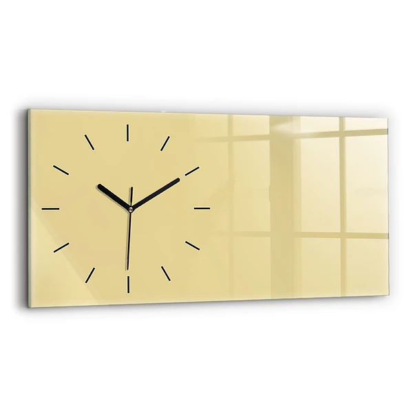 Horizontale Uhr mit motiv Farbe cremefarben