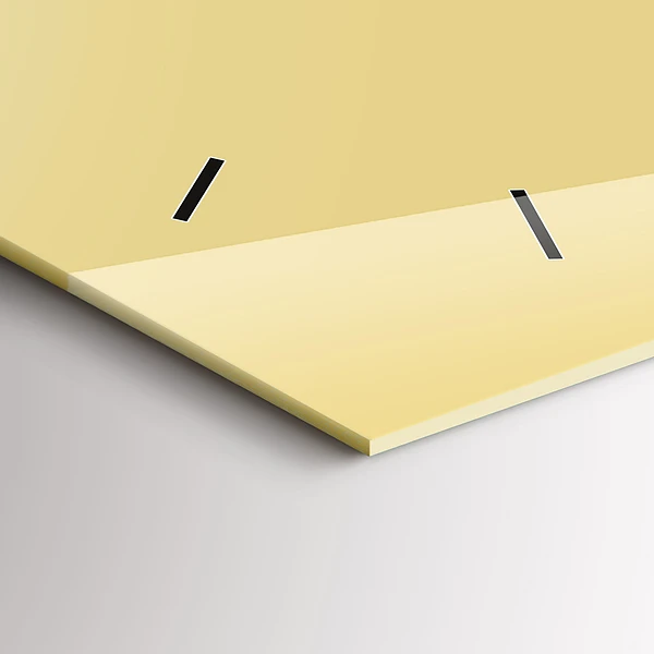 Horizontale Uhr mit motiv Farbe cremefarben
