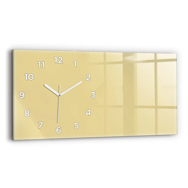 Horizontale Uhr mit motiv Farbe cremefarben