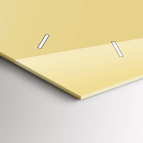 Horizontale Uhr mit motiv Farbe cremefarben
