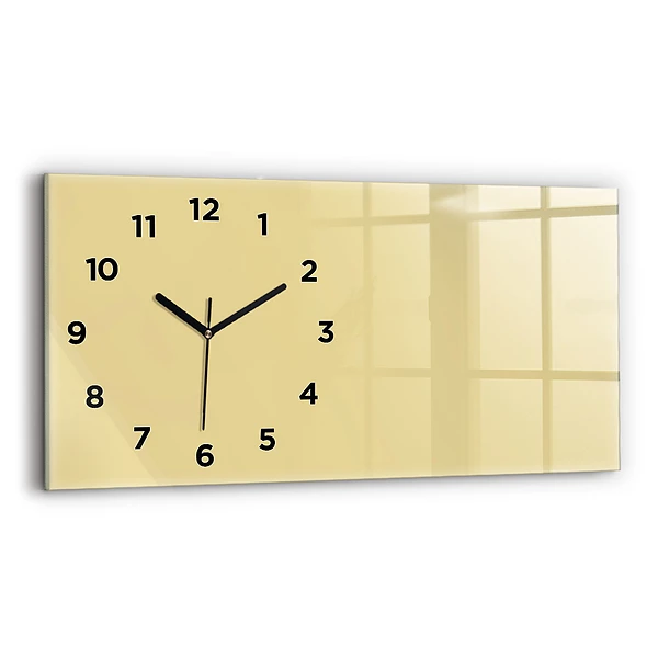 Horizontale Uhr mit motiv Farbe cremefarben